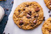 Harvest Pumpkin Oat Chocolate Chip Cookies