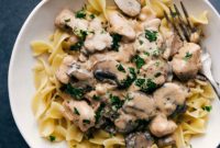 Perfect Creamy Chicken Stroganoff