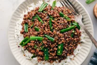 Sticky Mongolian Ground Beef