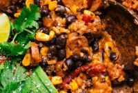 Easy One-Pan Sausage and Rice