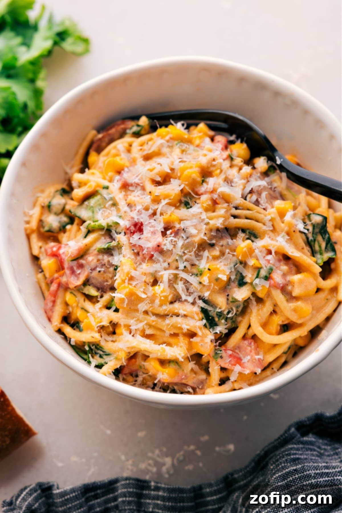 Sausage and Corn Pasta 1 featured 119761