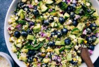 Sweet & Tangy Summer Corn Salad with Blueberries