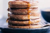 Deliciously Thick Fluffy Applesauce Pancakes