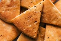 Homemade Pita Chips Baked or Air Fried
