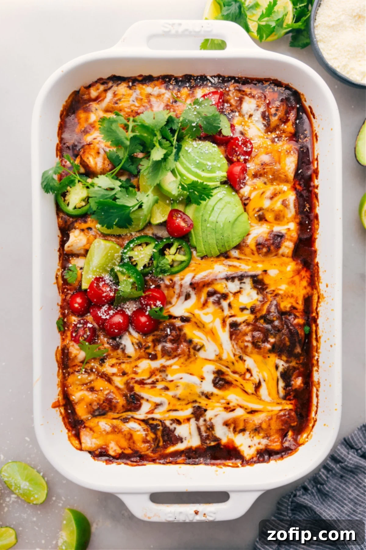 Tender Slow-Cooked Shredded Beef Enchiladas 1 featured 130086