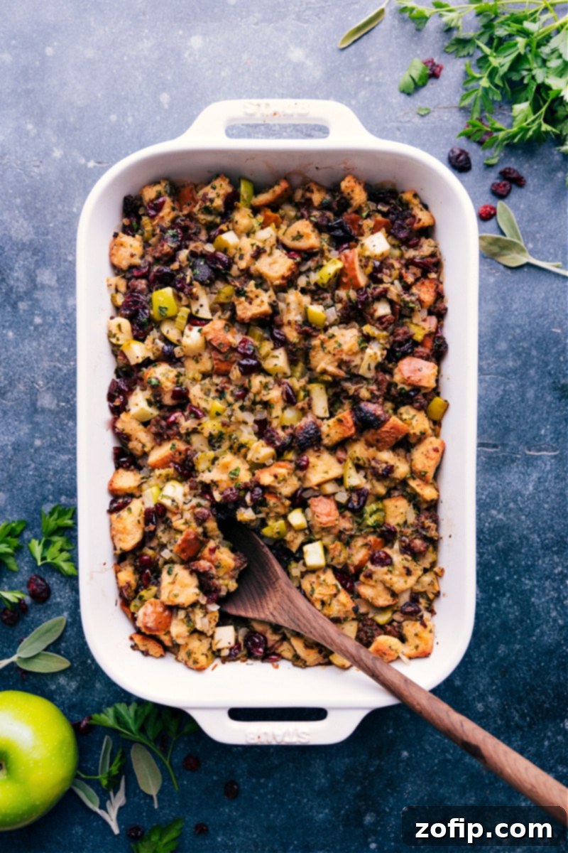 Savory Sausage Stuffing 1 featured 130430