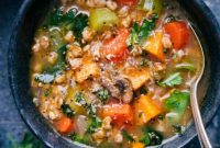 Hearty Farro and Sweet Potato Soup