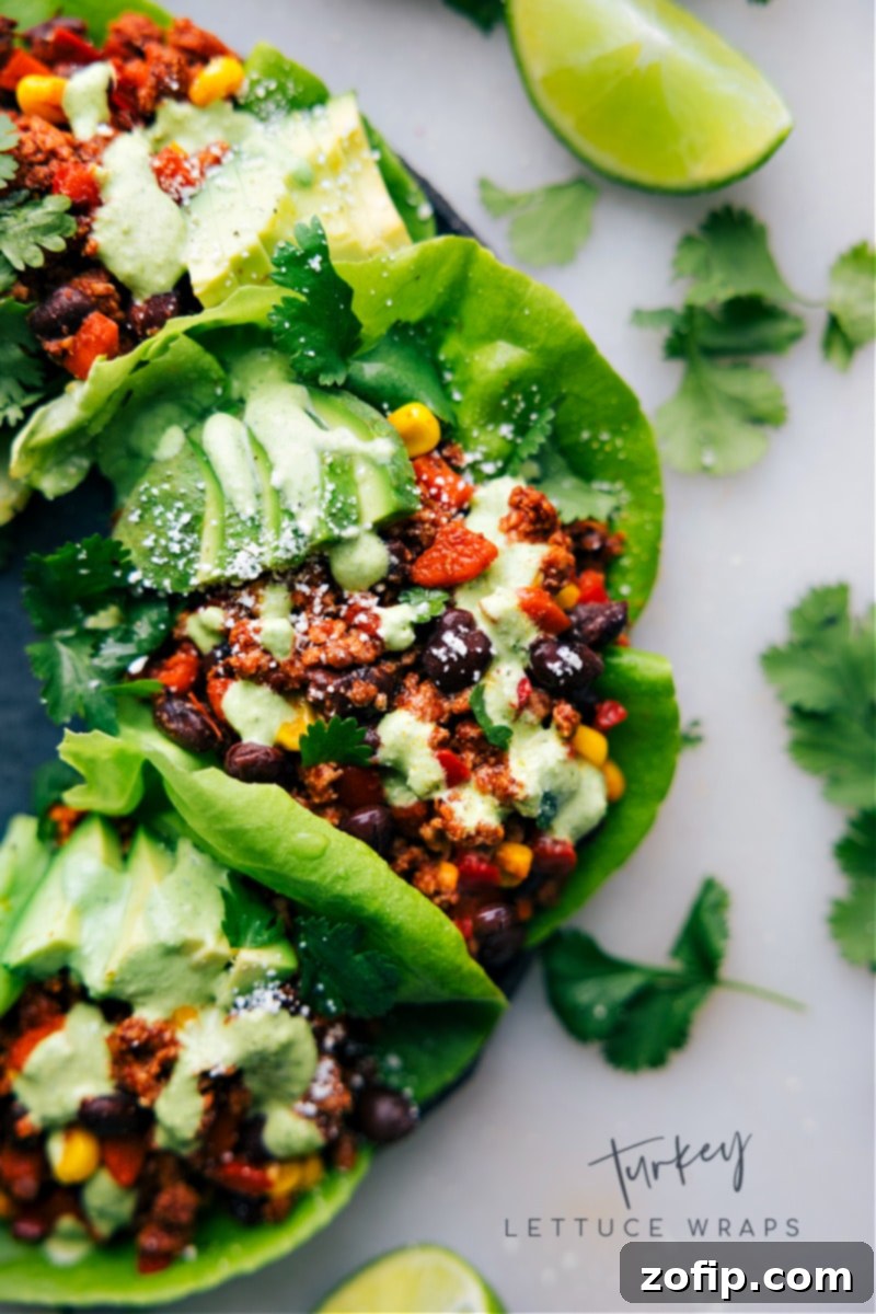 Southwestern Turkey Lettuce Wraps 1 featured 136475