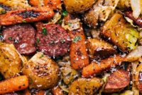Sausage, Cabbage, and Potato One Pan Dinner