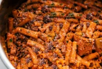 One Pot Instant Pot Baked Ziti