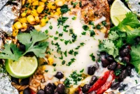 Delicious Chicken and Rice Foil Dinners