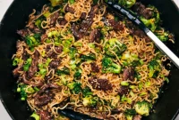 Savory Beef and Broccoli Ramen