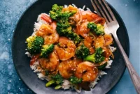 Golden Honey Garlic Shrimp