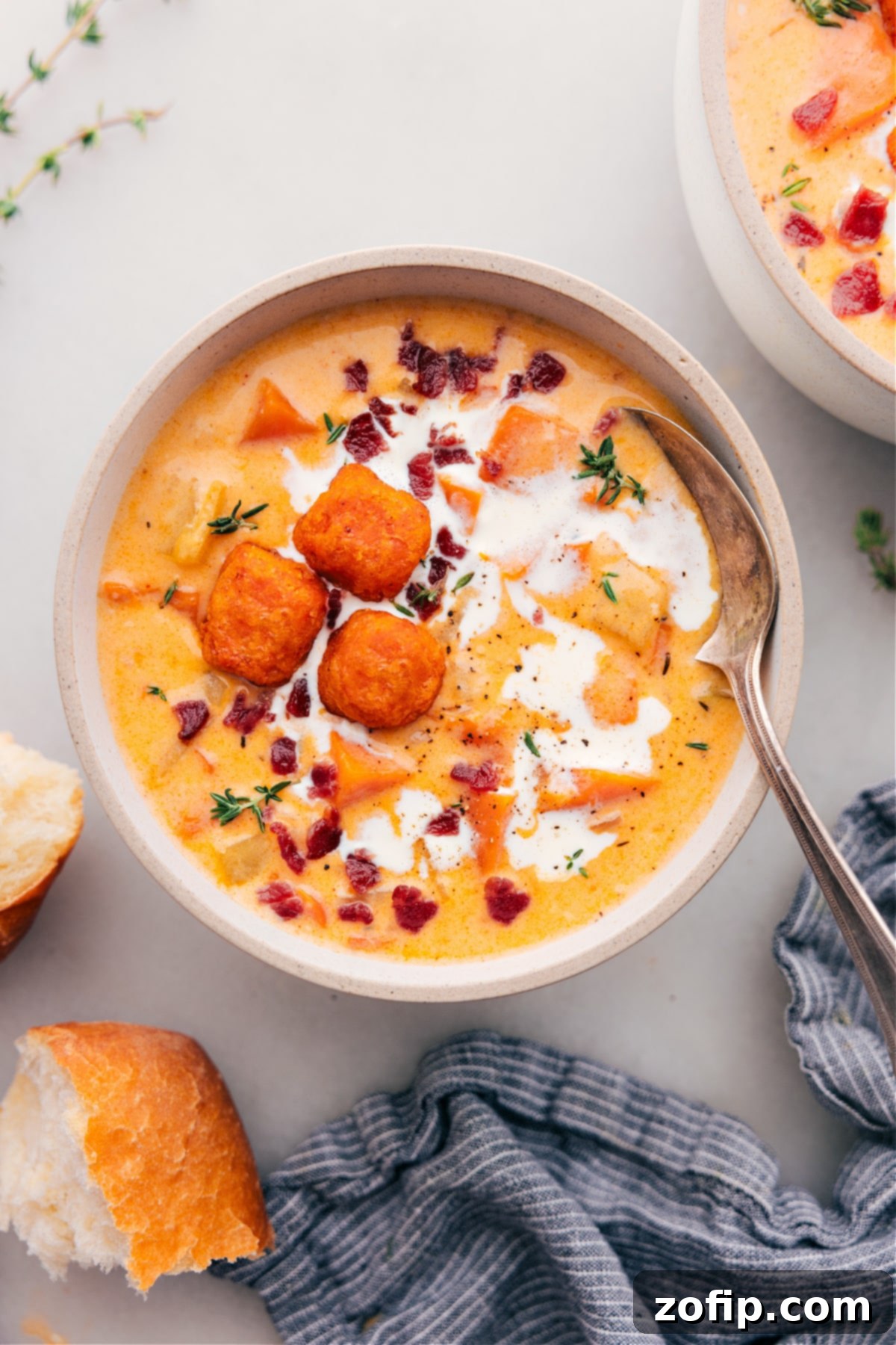 Creamy Potato Cheese Soup Recipe 1 featured 150995