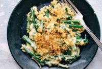 Crispy Onion Green Bean Bake