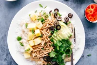 Tropical Chicken and Toppings Bar