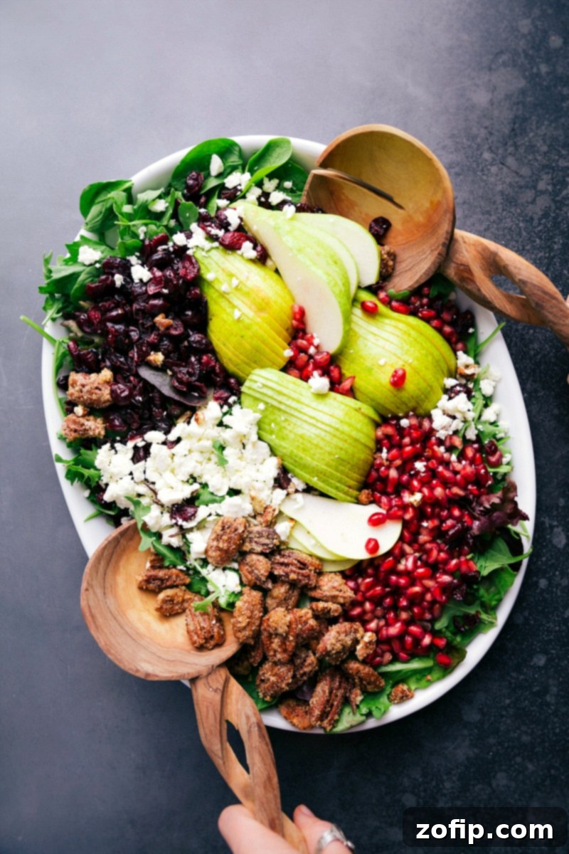 Jeweled Pear and Pomegranate Salad 1 featured 17249