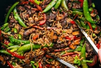 Hearty Garlic Beef and Vegetable Ramen