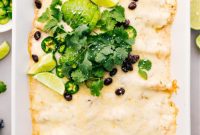 Creamy White Chicken Enchiladas