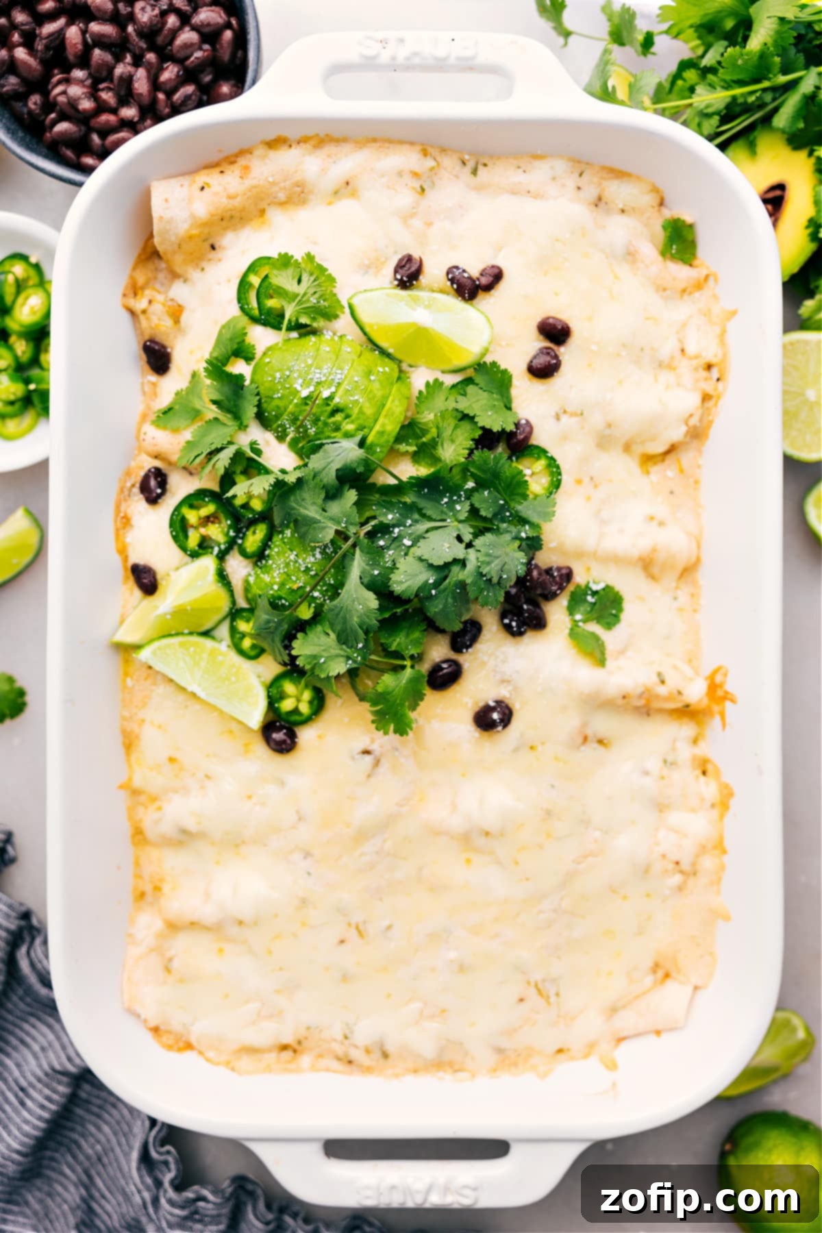 Creamy White Chicken Enchiladas 1 featured 202072