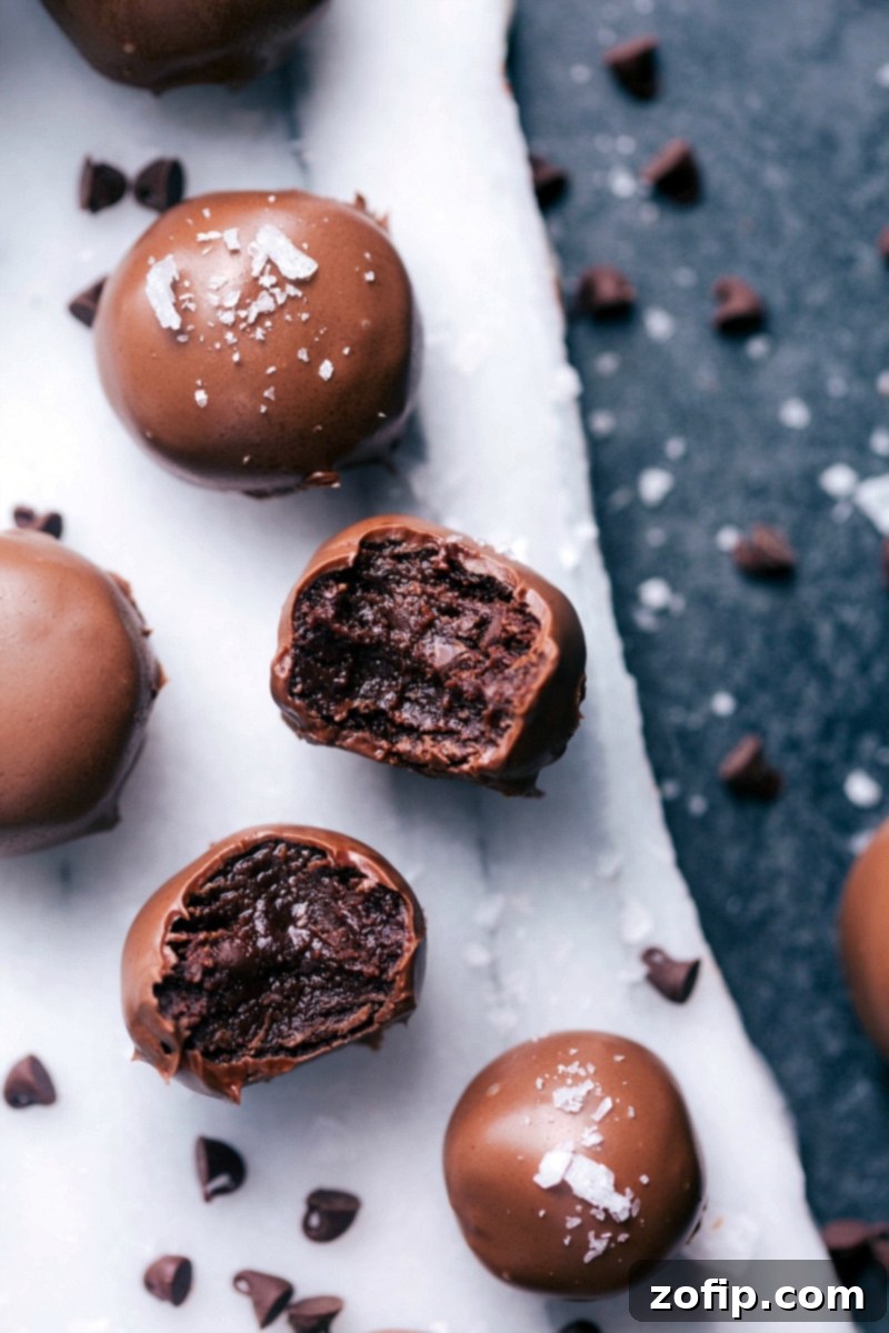 Quick Fudgy Brownie Truffles 1 featured 2058