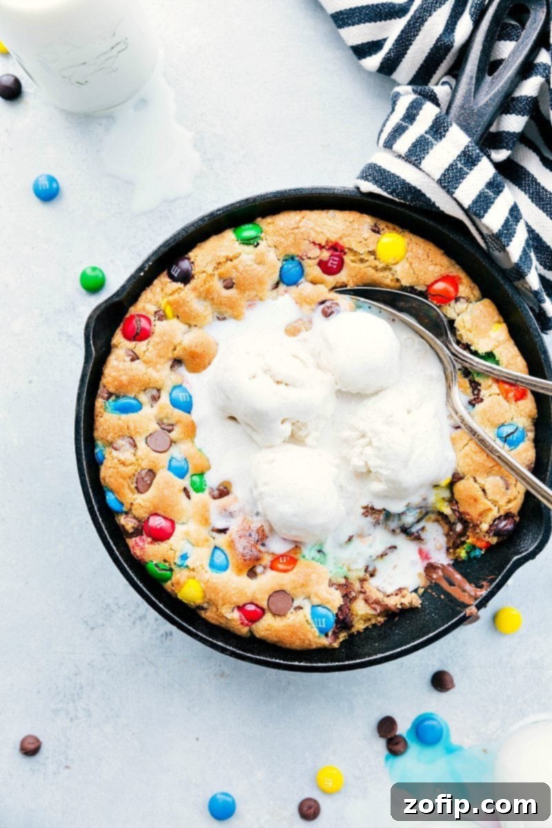 Warm Skillet Cookie Perfection 1 featured 2112