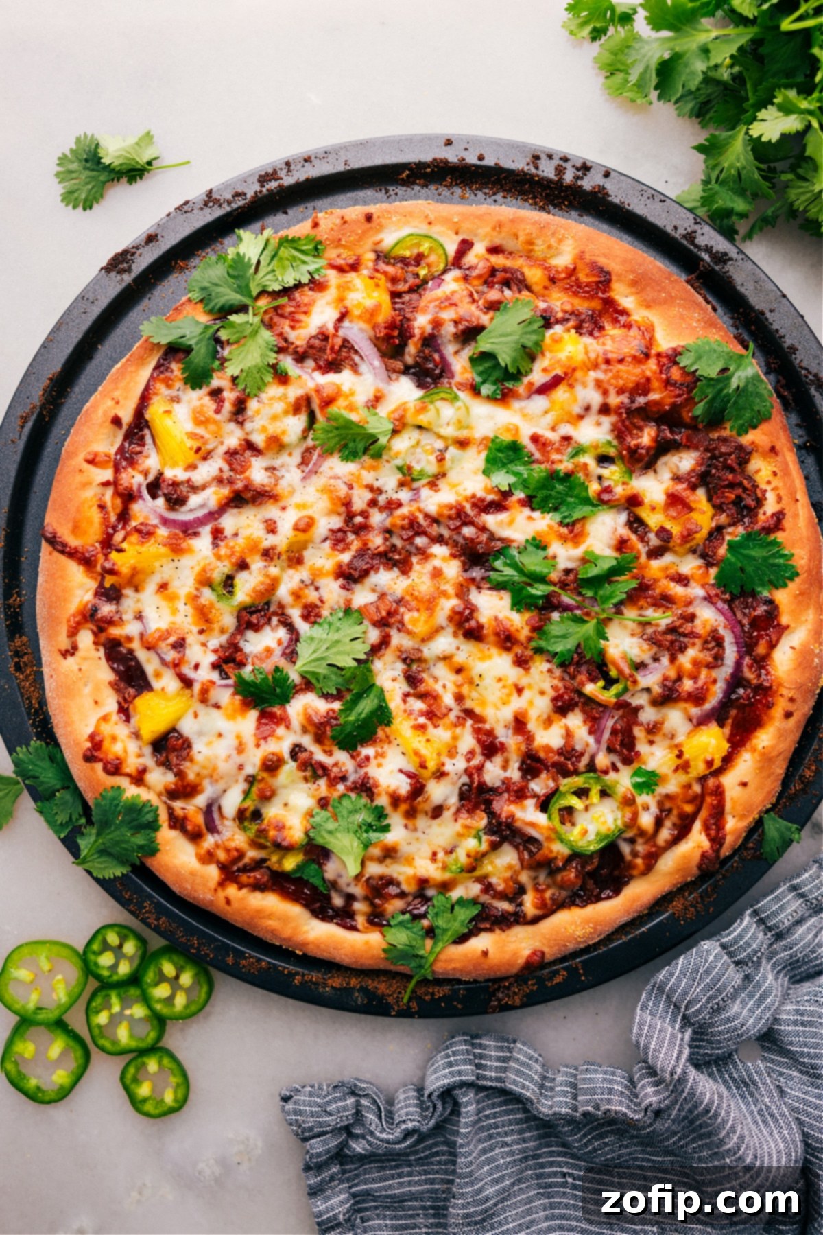 Smoky BBQ Chicken Pizza 1 featured 2124