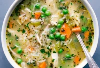Soulful Chicken Rice Soup