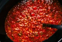 Homestyle Slow Cooker Stuffed Pepper Soup