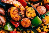 Hearty Shrimp and Sausage Skillet