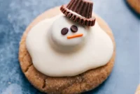 Snowman Slump Cookies