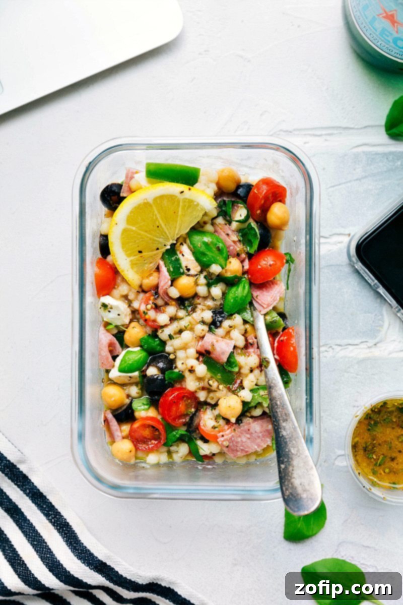 Meal Prep Italian Couscous Salad 1 featured 47803