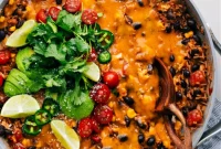 Effortless One Pot Burrito Bowls