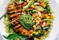 Easy Pesto Chicken Dinner