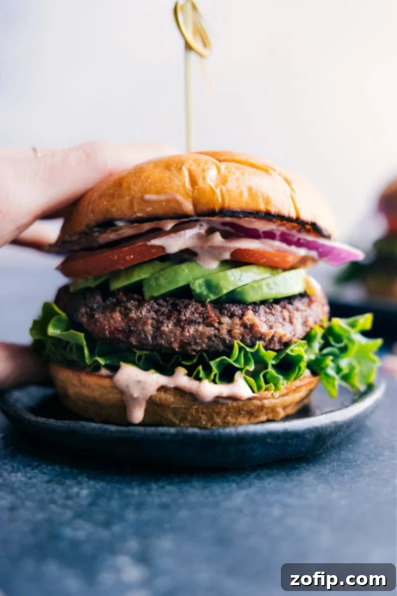 Zesty Black Bean Burger 1 featured 57458