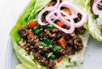 Savory Beef Lettuce Wraps
