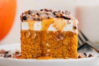Spiced Pumpkin Poke Cake