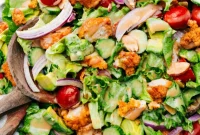 Golden Crispy Chicken Salad