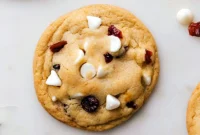 Chewy White Chocolate Cranberry Cookies