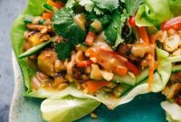 Savory Chicken Lettuce Cups