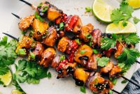 Sticky Teriyaki Chicken Skewers