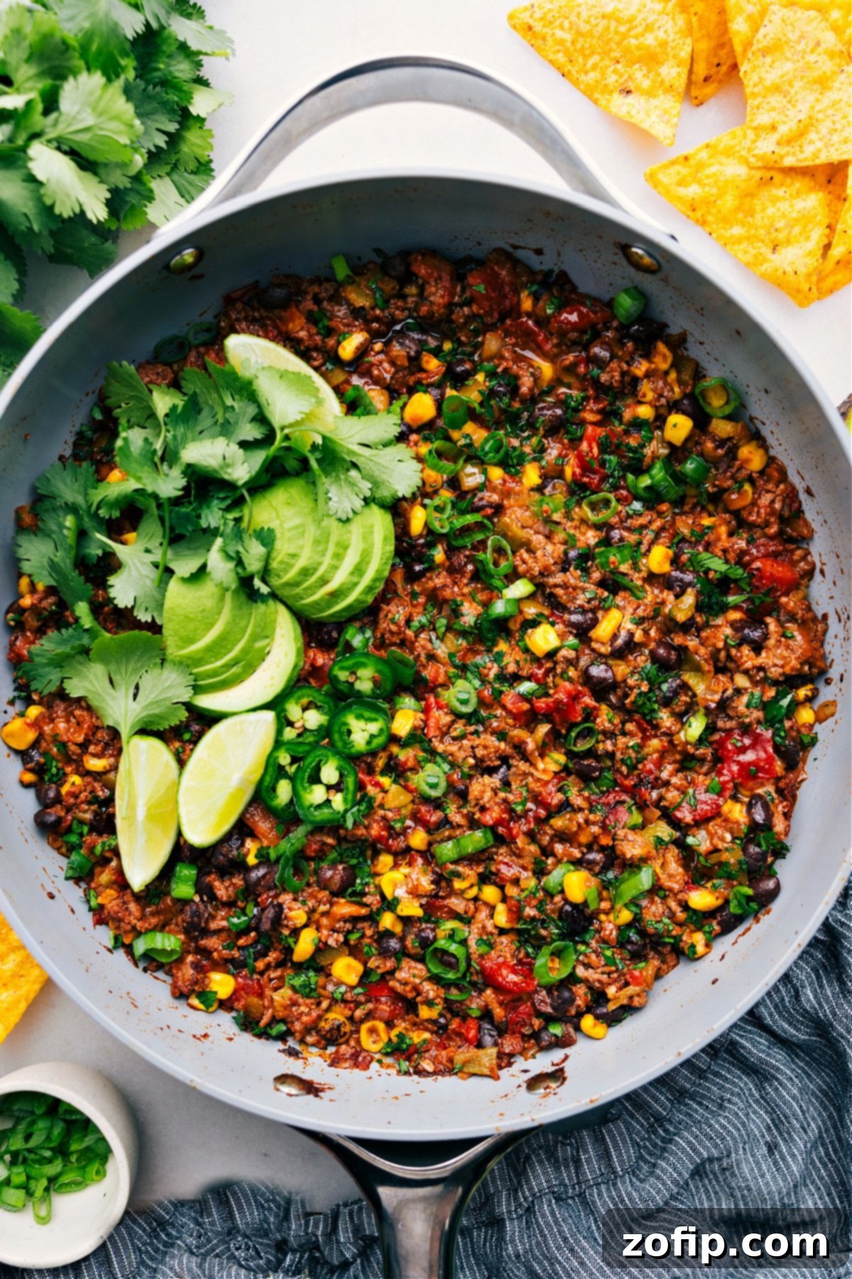 Easy One Pan Taco Dinner 1 featured 80685