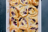 Bright Lemon Blueberry Rolls