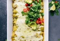Zesty Green Chile Chicken Enchiladas