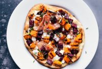 Vibrant Beet and Tangy Goat Cheese Flatbread