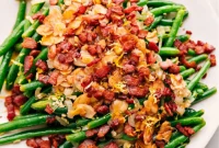 Savory Green Beans with Crispy Bacon