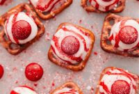 Peppermint Bark Pretzel Bites