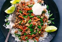 Sticky Sesame Turkey Bowls