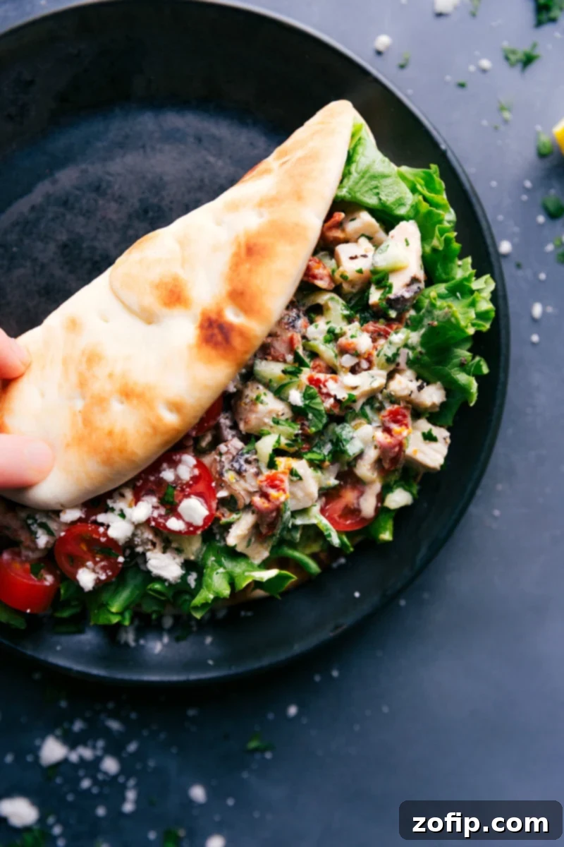 Mediterranean Chicken Wrap 1 featured 92341