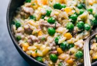 Easy 30 Minute One Pot Creamy Pesto Orzo